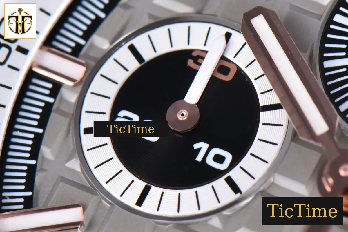 Royal Oak Offshore 44mm JF Black Ceramic Germany Edition Gray Dial Rubber Strap A3126 — foto 6