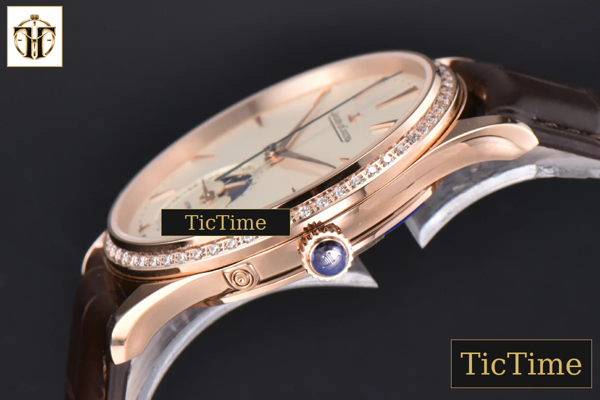 Master Ultra Thin Moonphase 1362501 39mm APSF RG Diamond White Dial Brown Leather Strap SA925 — foto 11