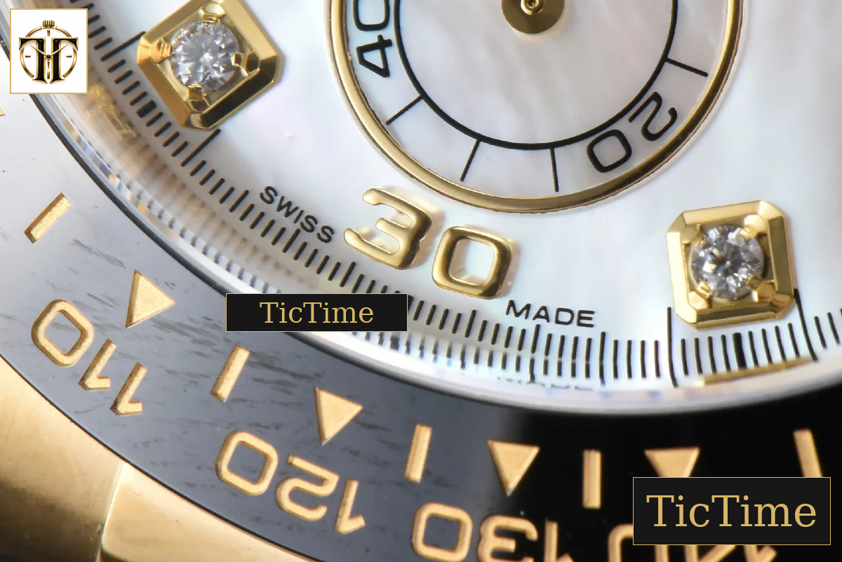 Daytona 116518 40mm Clean Factory YG MOP Dial Diamond Marker Oysterflex Strap A4130 — foto 10