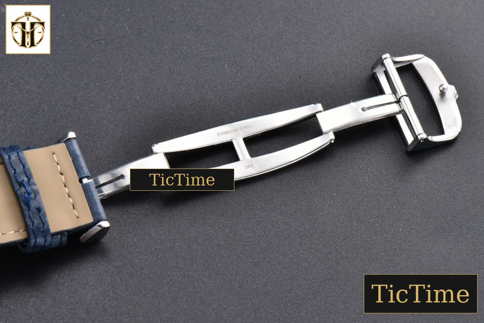 Master Reverso Tribute Small Seconds 30x47mm MGF Blue Dial Blue Leather Strap A854A — foto 27