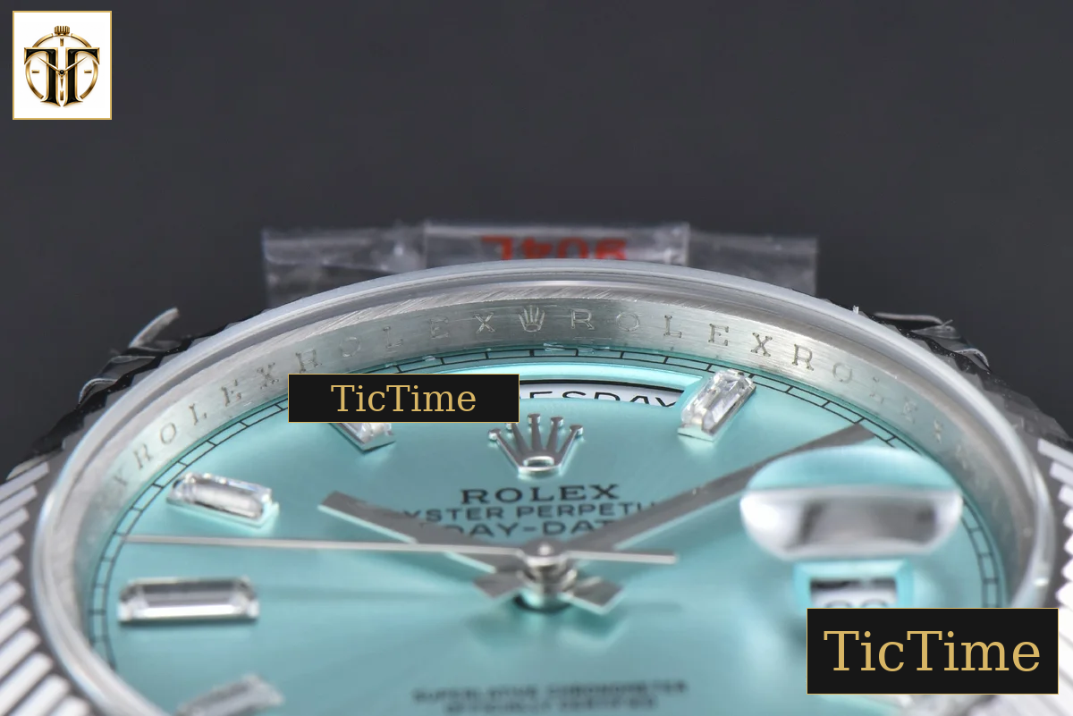 DayDate 36mm GMF Ice Blue Dial Diamond Marker President Bracelet A3235 — foto 14
