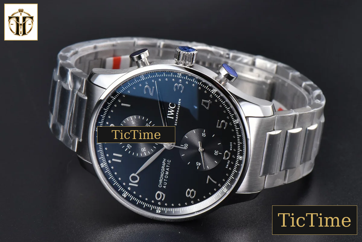Portuguese IW371609 41mm ZF Black Dial SS Bracelet A96355 — foto 5