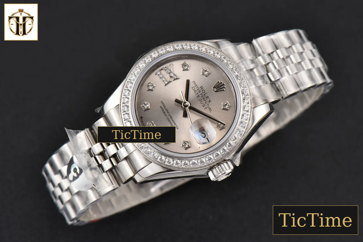 DateJust Ladies 28mm WF Diamond Silver Dial Diamond Marker Jubilee Bracelet A2236 — foto 4