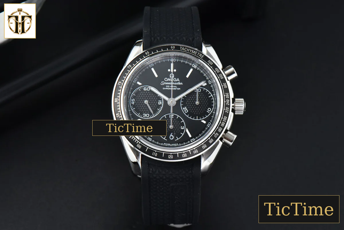 Speedmaster Racing Master 40mm HRF Black Dial Black Rubber Strap A7750 — foto 3