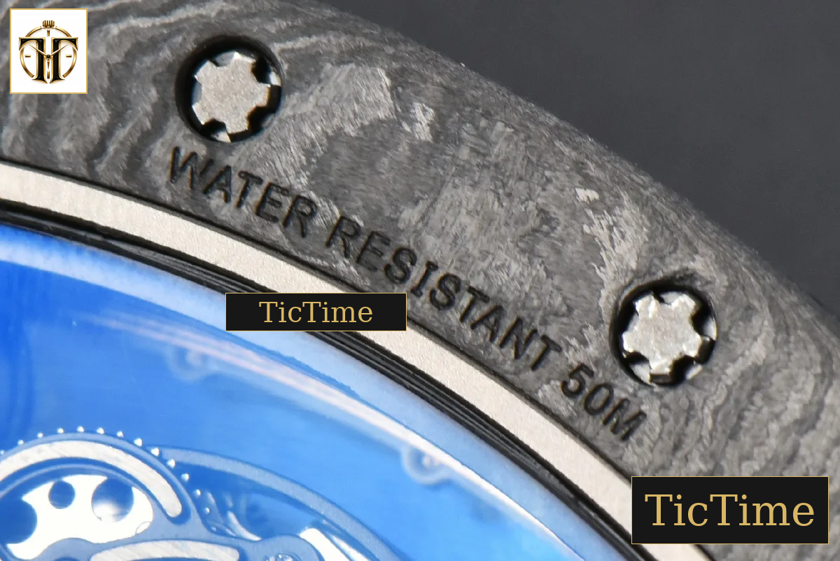 Bubba Watson RM055 42.7mm ZF Black NTPT White Skeleton Dial White Rubber Strap V6 NH05 — foto 22