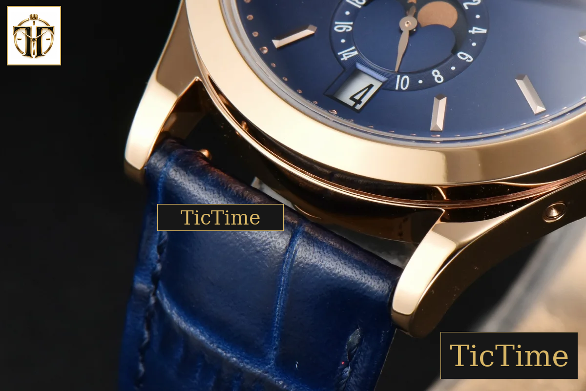Annual Calendar Moonphase 5396 38.5mm ZF RG Blue Stick Dial Blue Leather Strap MY9015 — foto 9