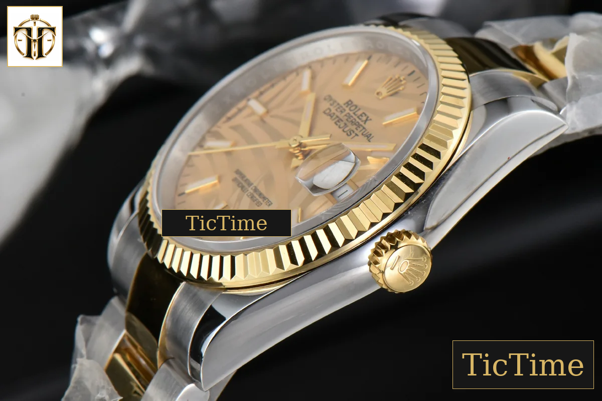 DateJust 36mm BPF YG/SS YG Palm Dial Oyster Bracelet A2824 — foto 11