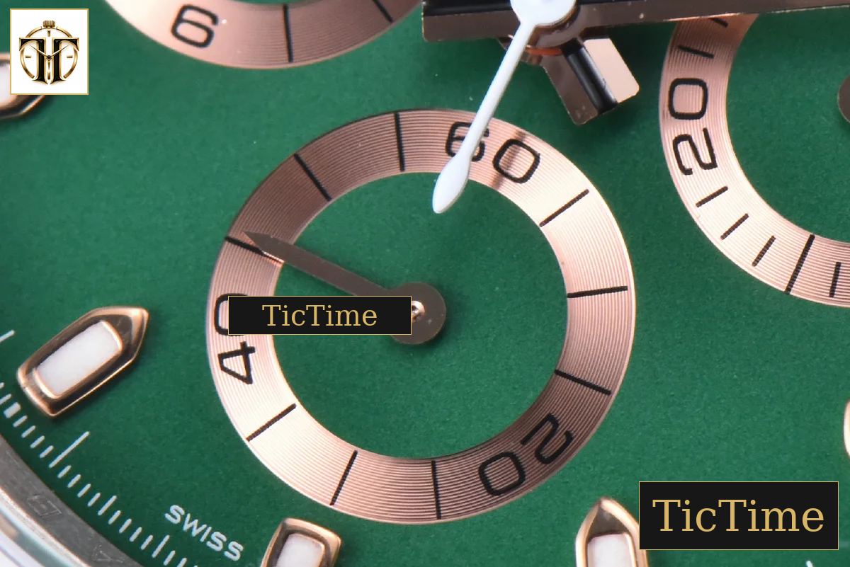 Daytona AET AETF White Ceramic Green Dial Ceramic Bracelet V2 SA4130 — foto 8