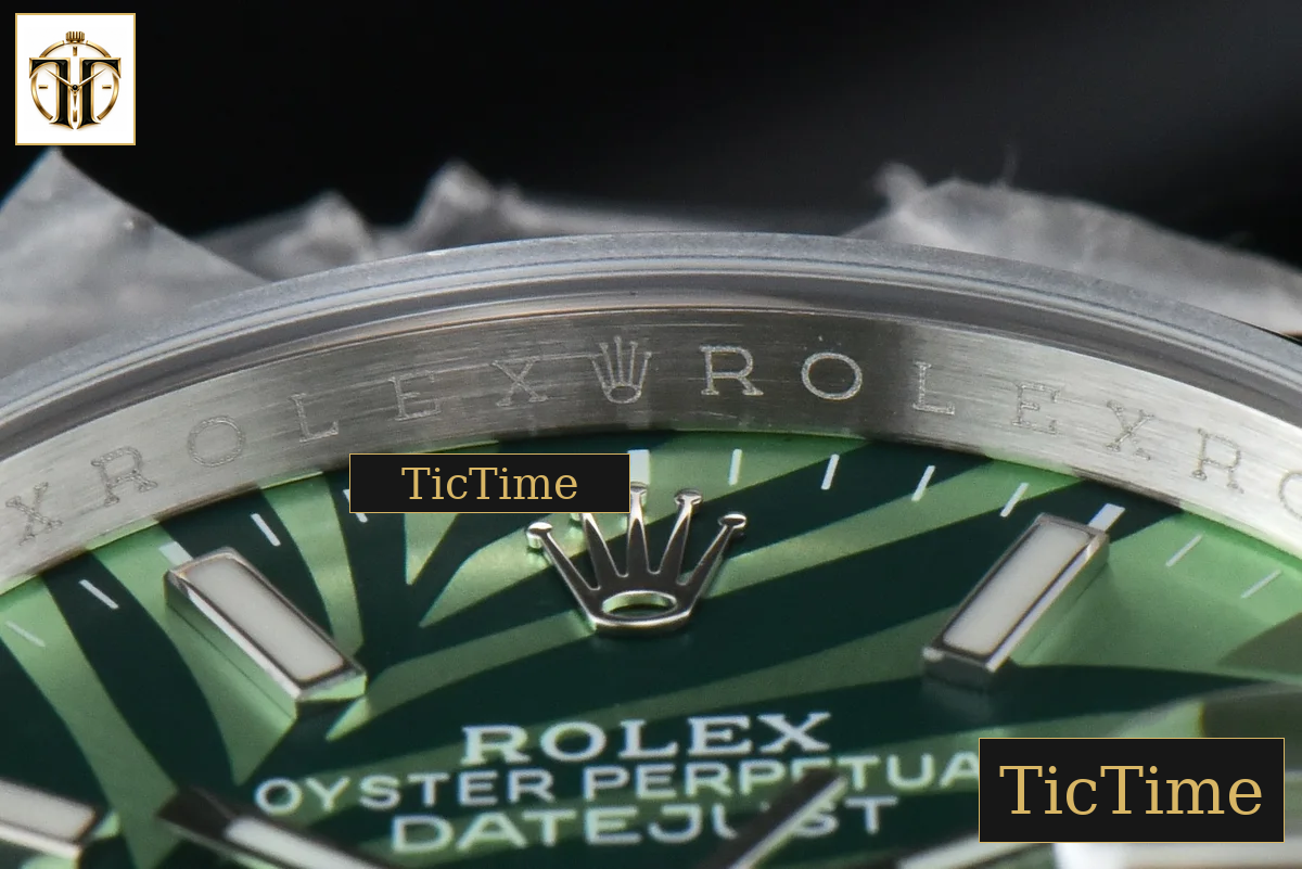 DateJust Smooth 36mm BPF Green Plam Dial Oyster Bracelet A2824 — foto 13