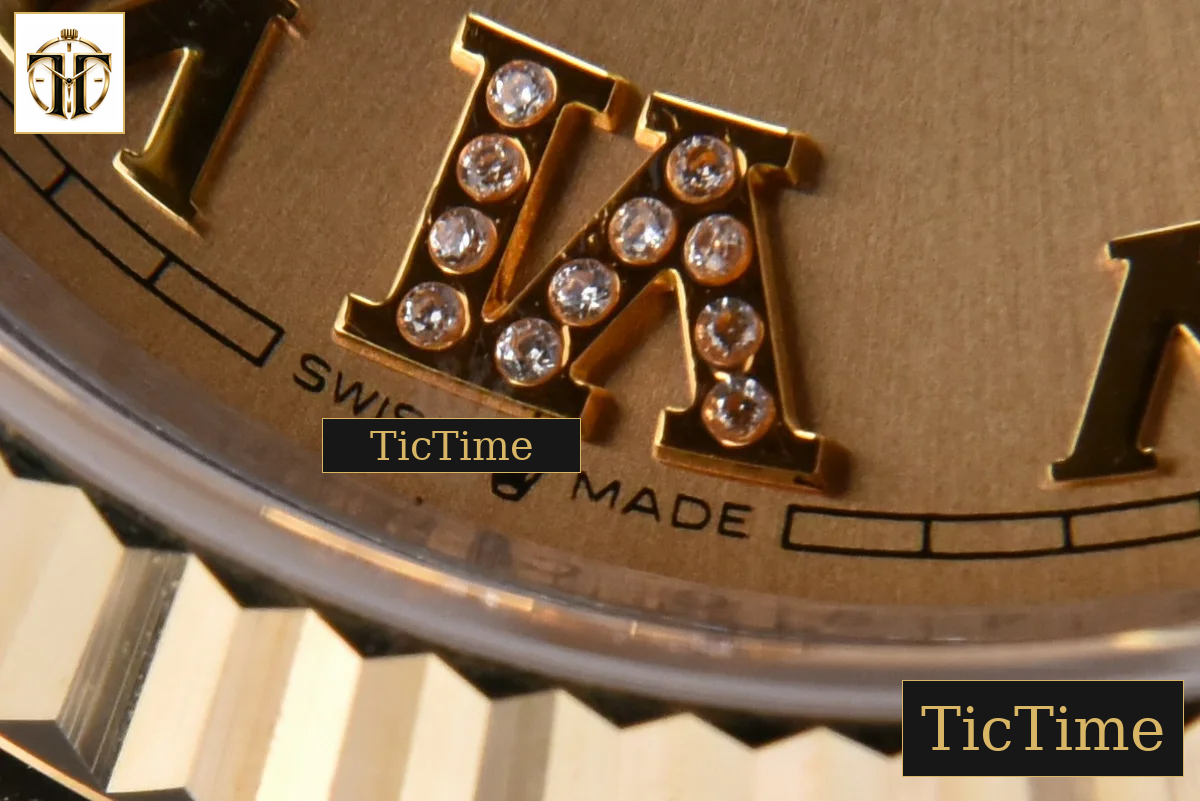 DateJust 904L 36mm GMF YG/SS Fluted Bezel YG Dial Diamond Roma Marker Jubilee Bracelet VR3235 — foto 8