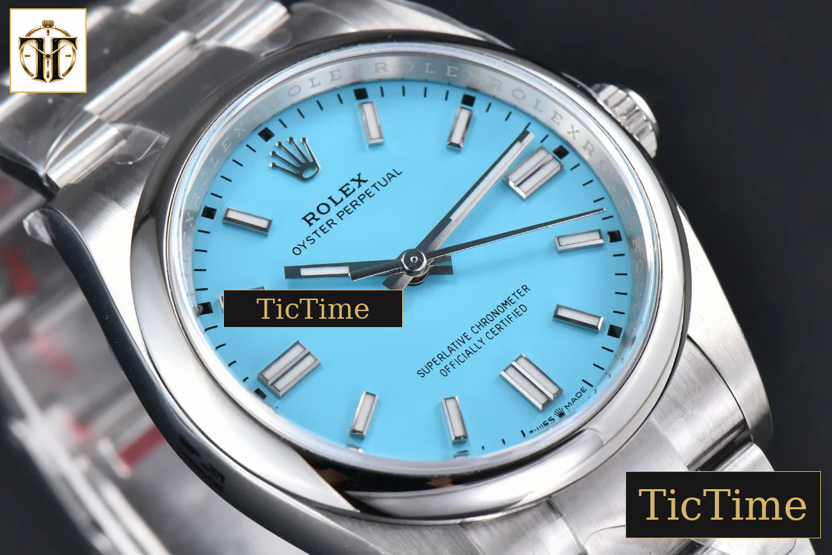 Oyster Perpetual 904L 126000 36mm Clean Factory Tiffany Blue Dial SS Bracelet VR3230 — foto 12
