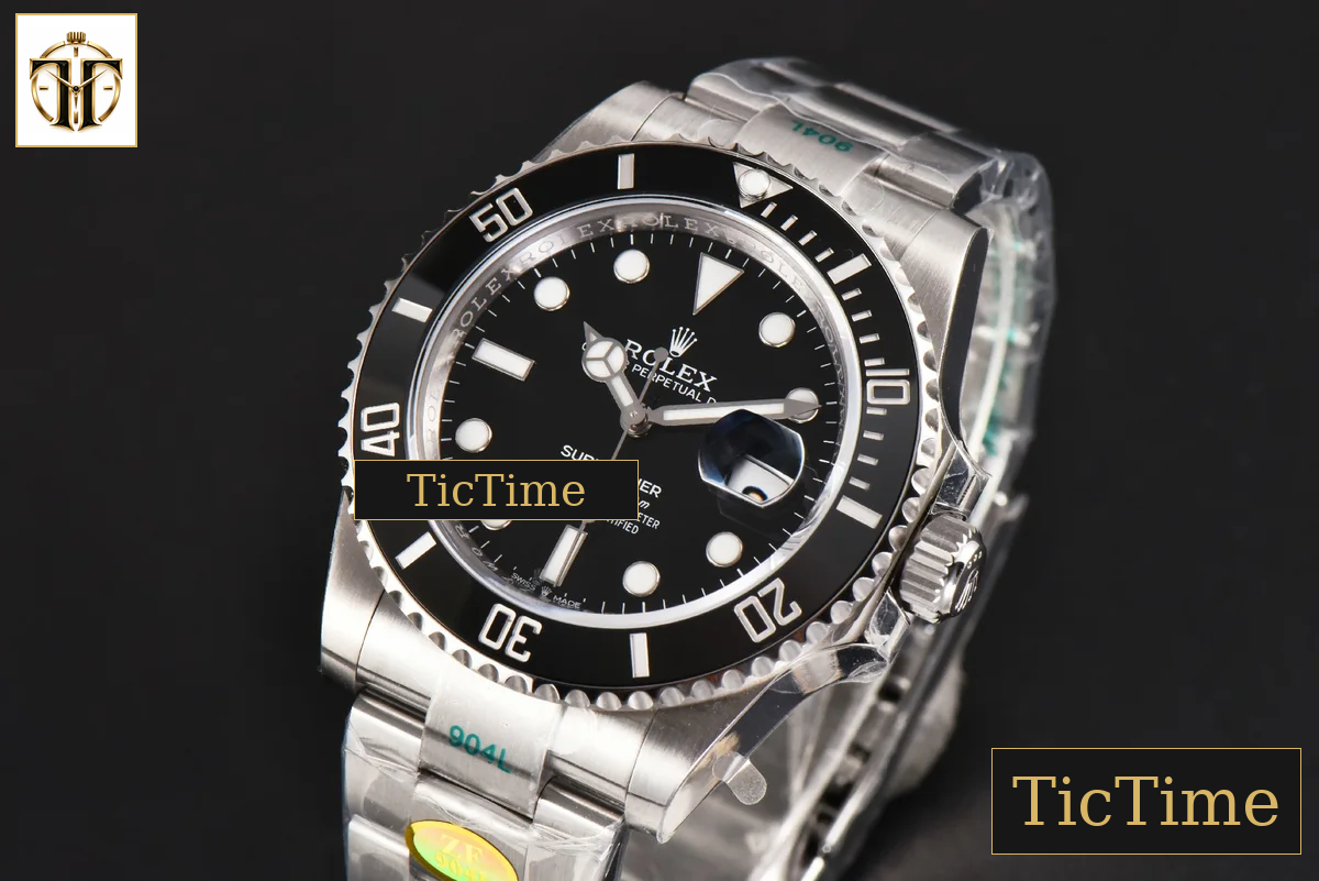 Submariner 904L 126610LN 41mm ZF Black Ceramic Black Dial SS Bracelet VR3235 — foto 4
