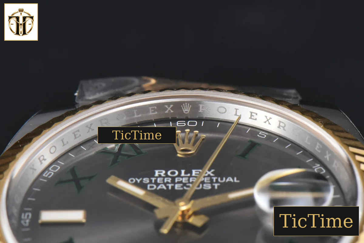 DateJust 126333 41mm Clean Factory YG/SS Wimbledon Gray Dial Jubilee Bracelet VR3235 — foto 12