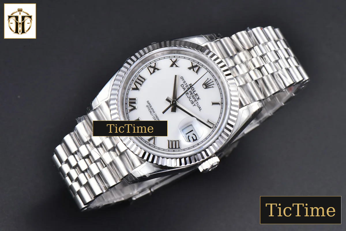 DateJust 904L 36mm VSF White Dial Roma Marker Jubilee VS3235 — foto 4