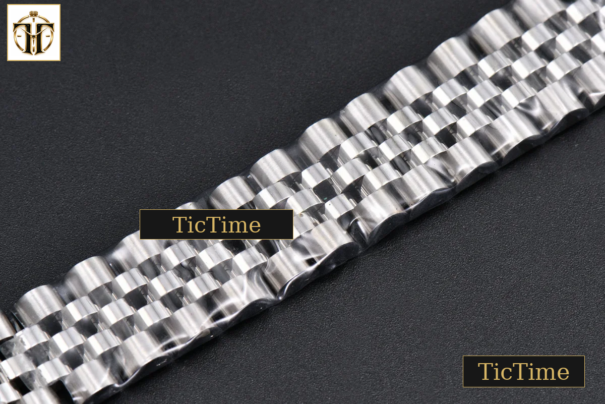 DateJust 904L 31mm GMF Diamond Bezel Red Dial Diamond Marker SS Jubilee Bracelet A2824 — foto 35