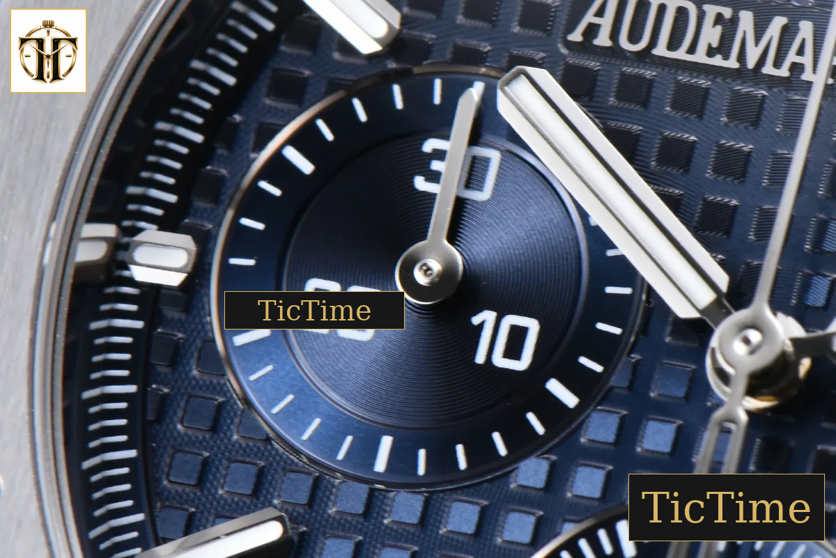 Royal Oak Chronograph 26240 41mm APSF Blue Checkered Blue Subdial SS Bracelet V1 SH4401 — foto 6