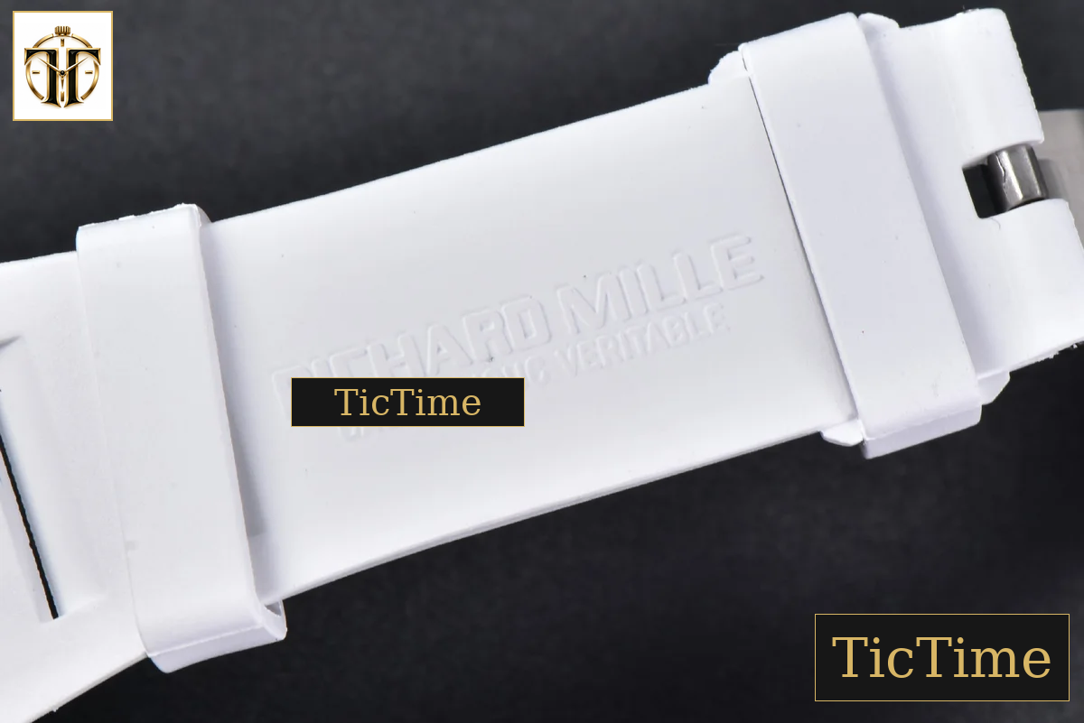 NTPT RM055 42mm RMF Blue Skeleton Dial White Rubber Strap RMUL2 — foto 28