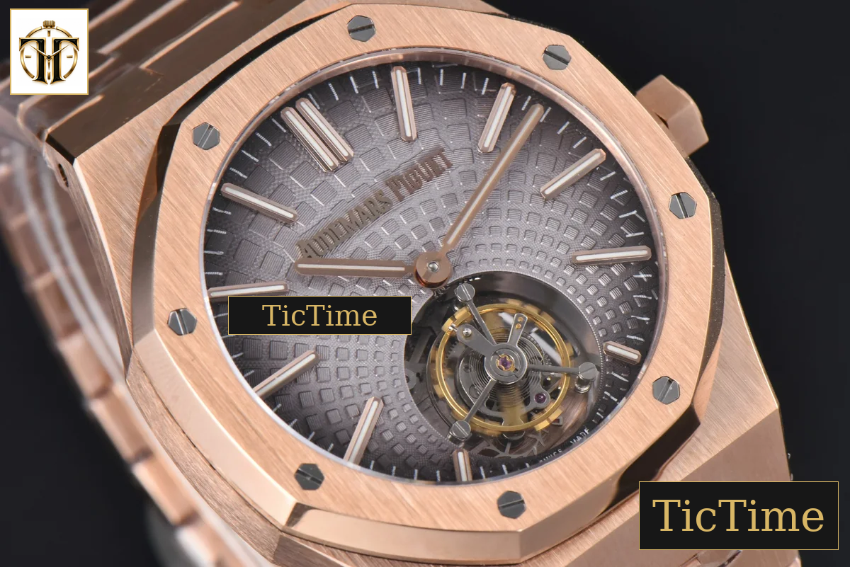 Royal Oak Tourbillon 41mm R8F RG Gray Dial RG Bracelet Flying Tourb V2 — foto 11