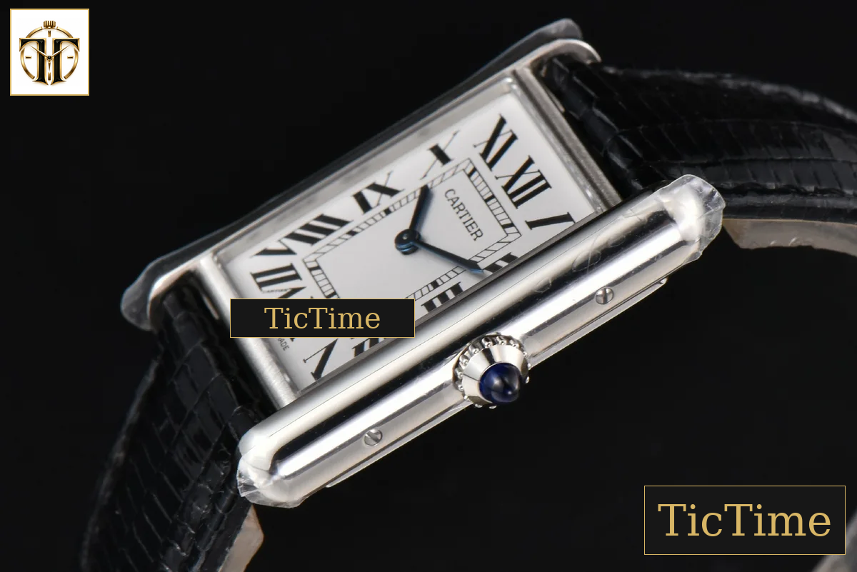 Tank Must Large 33.7×25.5mm K11F White Dial Black Croc Texture Strap Quartz — foto 9