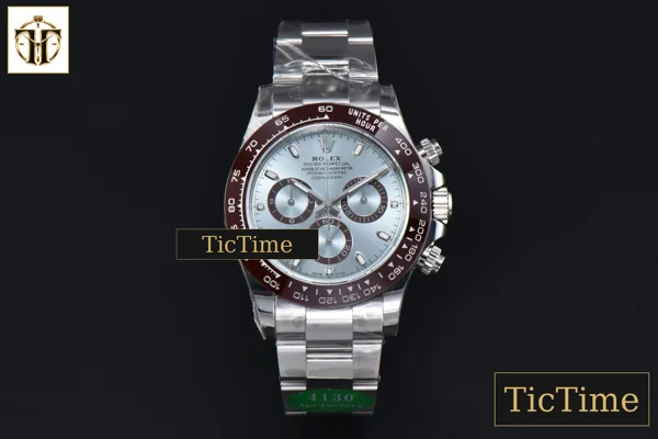 Foto frontal — Daytona 116506 40mm APSF SS Ice Blue Dial Ceramic Bezel SS Bracelet SH4130