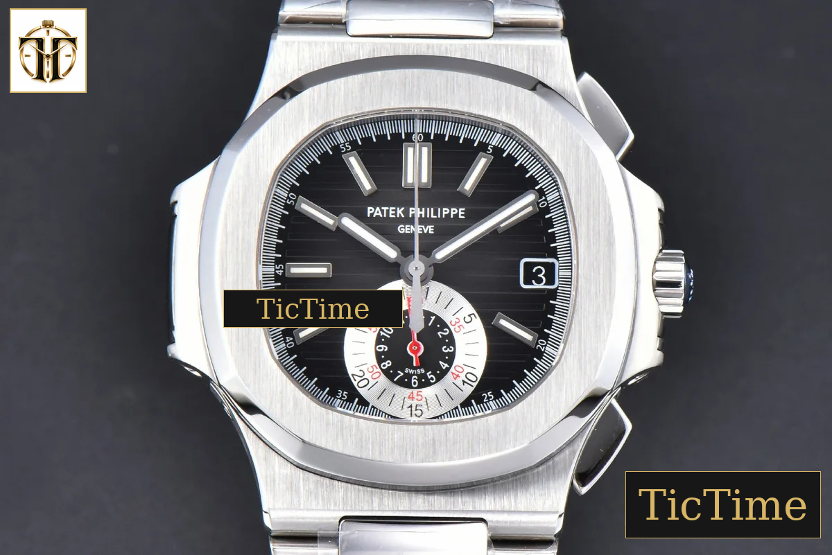 Nautilus 5980 40.5mm PPF Black Dial SS Bracelet A28-520 — foto 2