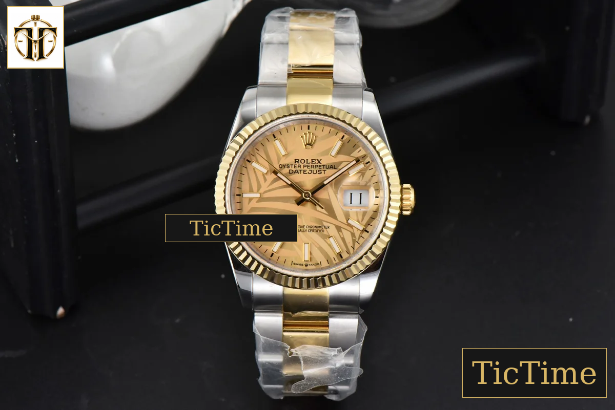 DateJust 36mm BPF YG/SS YG Palm Dial Oyster Bracelet A2824 — foto 3