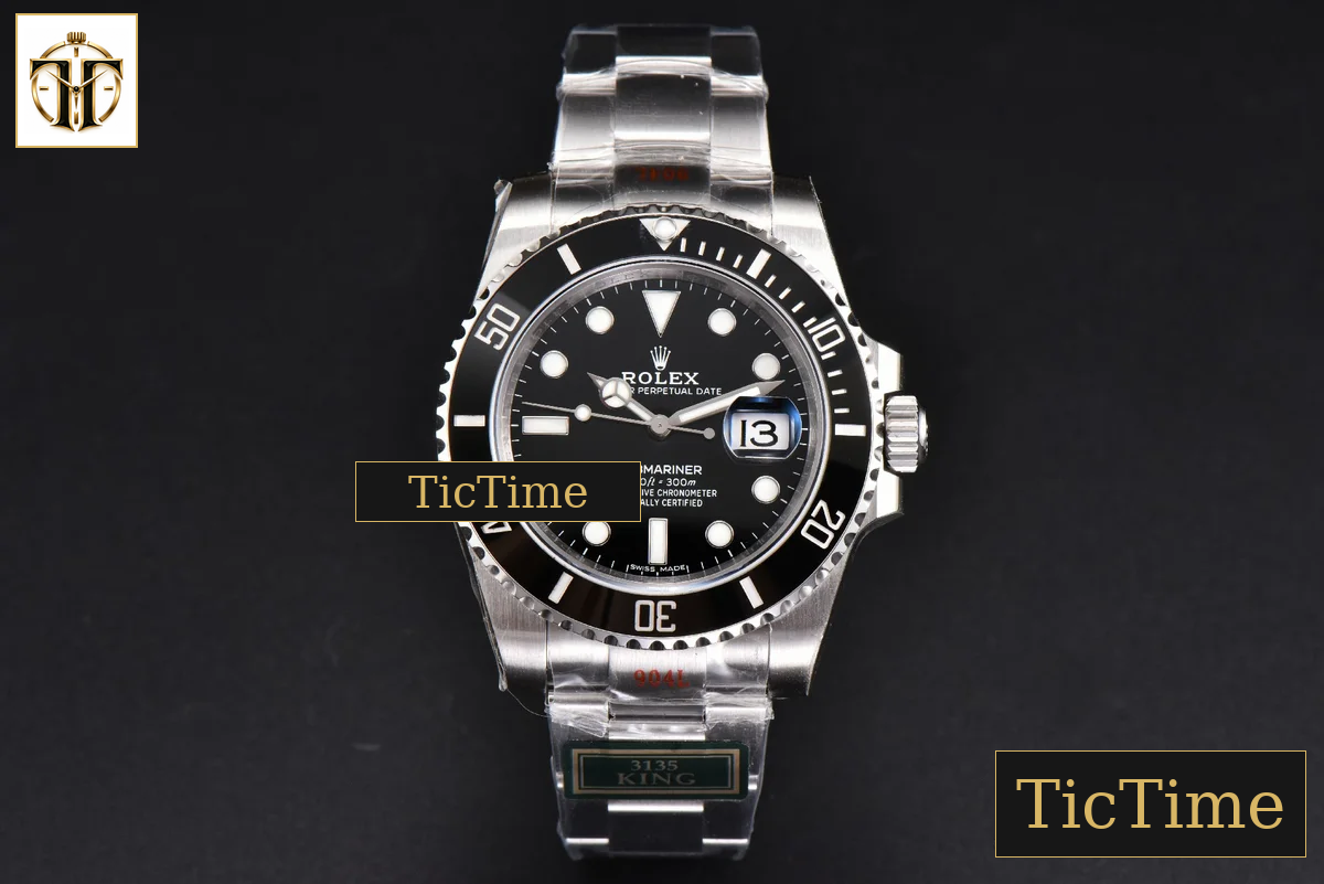 Submariner LN 40m 116610 40.5mm King Factory Black Ceramic Black Dial SS Bracelet VS3135 — foto 3