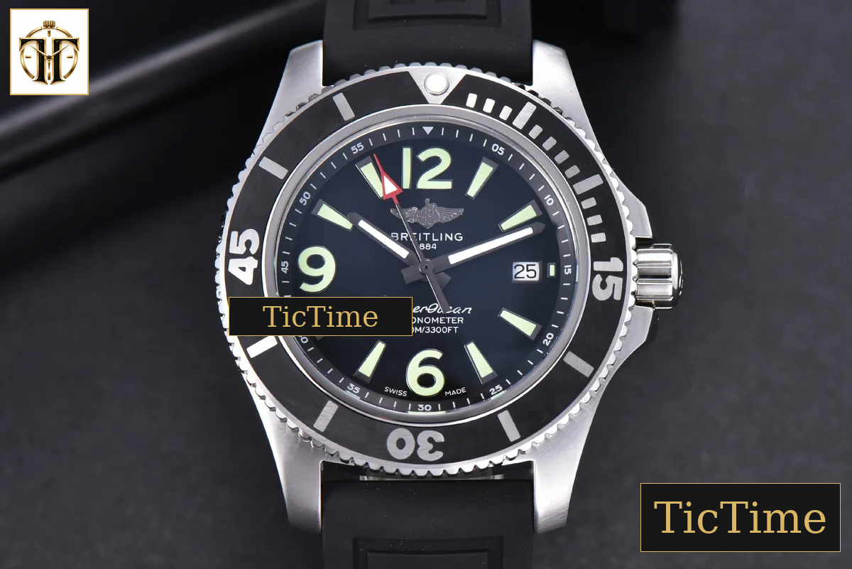 Superocean Automatic 44mm TF Black Dial Black Rubber Strap A2824 — foto 2