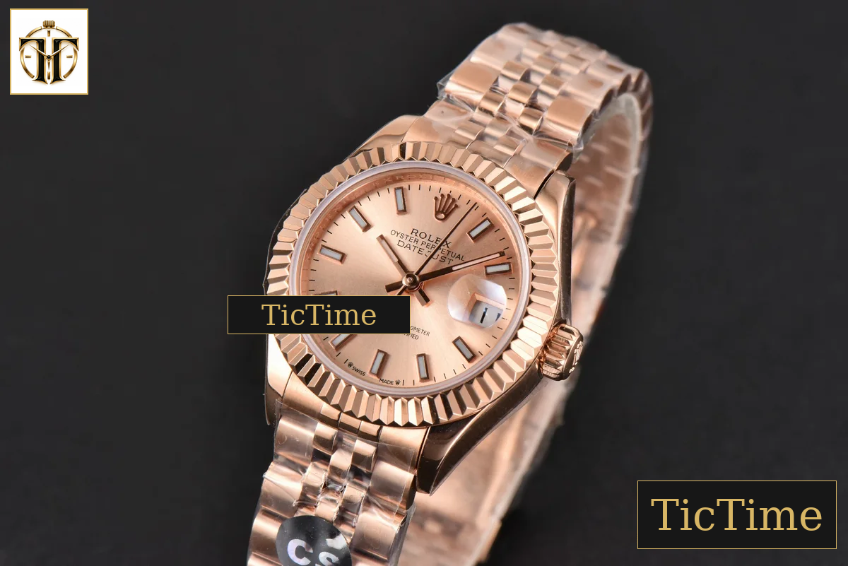DateJust Ladies 28mm WF RG RG Dial Lume Marker Jubilee Bracelet A2236 — foto 5