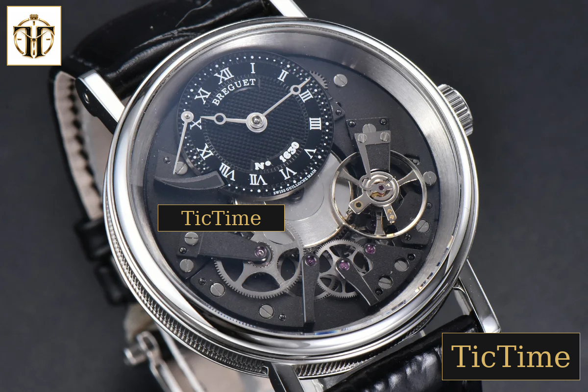 Tradition 7057BB 40mm ZF Gray Dial Black Subdial Black Leather Strap A505 — foto 10