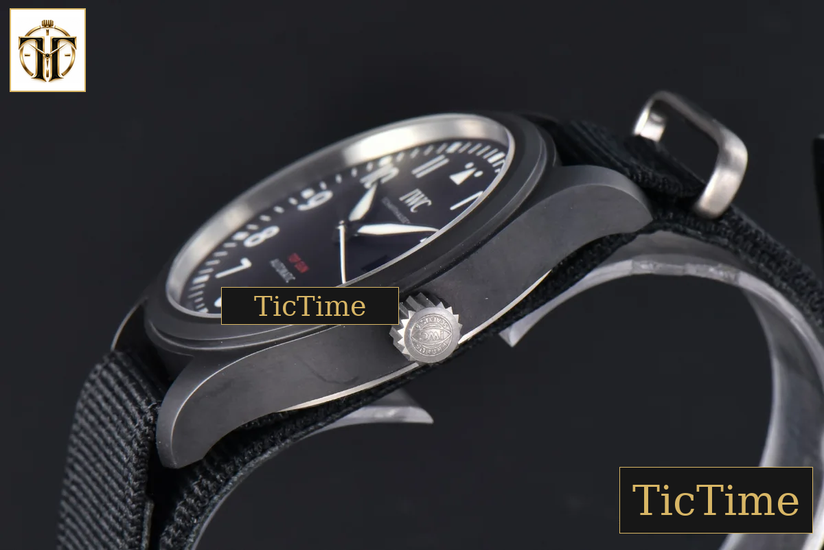 Pilot Top Gun IW326906 41mm V7F Black Ceramic Black Nylon Strap A32111 — foto 11