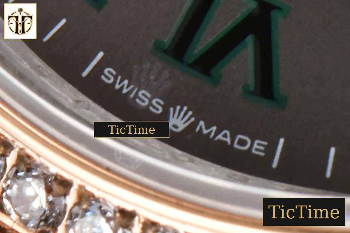 DateJust 36mm BPF RG/SS Diamond Bezel Gray Wimbledon Dial Jubilee Bracelet A2824 — foto 8