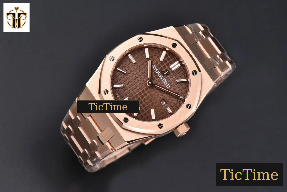 Royal Oak Ladies 67650OR 33mm ZF RG Chocolate Dial RG Bracelet Quartz — foto 4