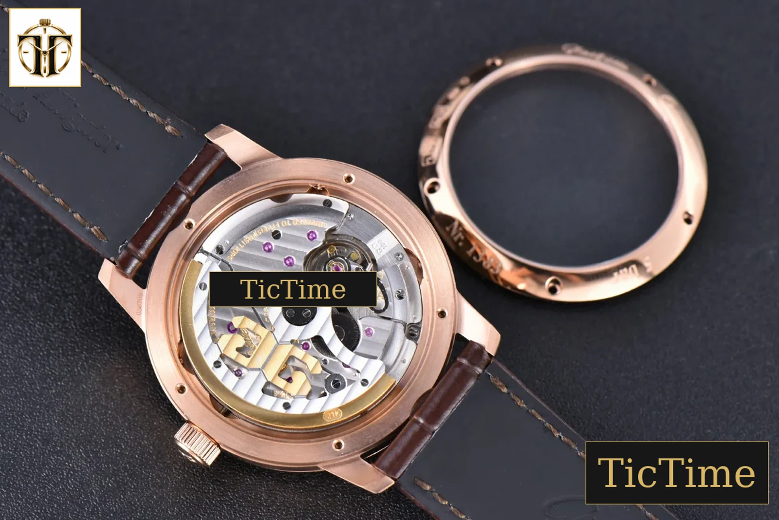 Excellence Panorama Date Moonphase 40mm V9F RG White Dial Brown Leather Strap A100 — foto 14