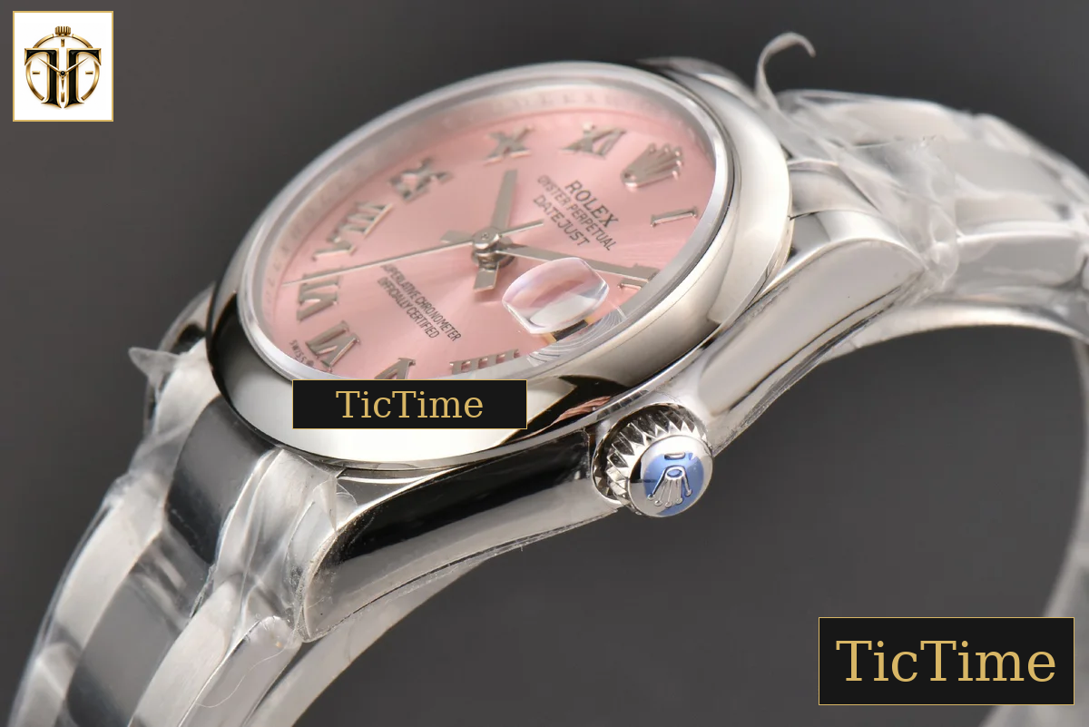 DateJust Ladies 904L Smooth 31mm WF Pink Dial Roma Marker Oyster Bracelet A2671 — foto 11