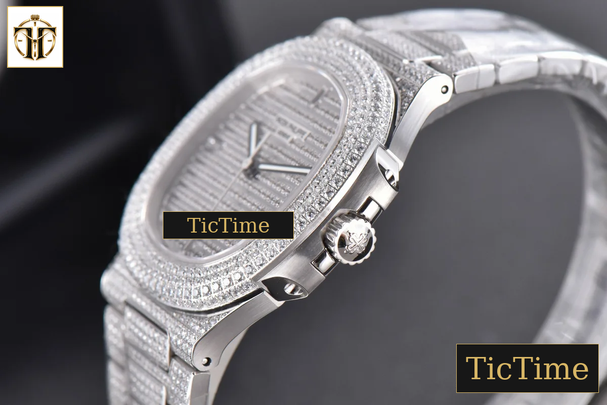 Nautilus 5719/1G PPF Full Diamonds Dial and Bracelet 324CS — foto 10