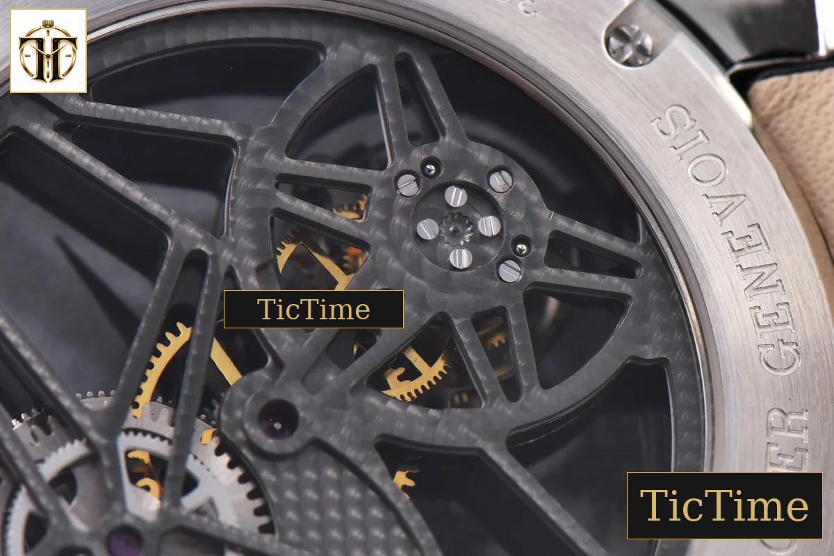 Excalibur 45mm JBF SS Black Crown Skeleton Dial Black Croc Leather Strap Tourbillon A2136 — foto 20