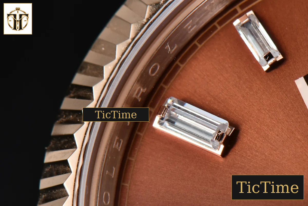 DayDate 40mm BPF RG Brown Dial Diamond Marker RG Bracelet A2836 — foto 7