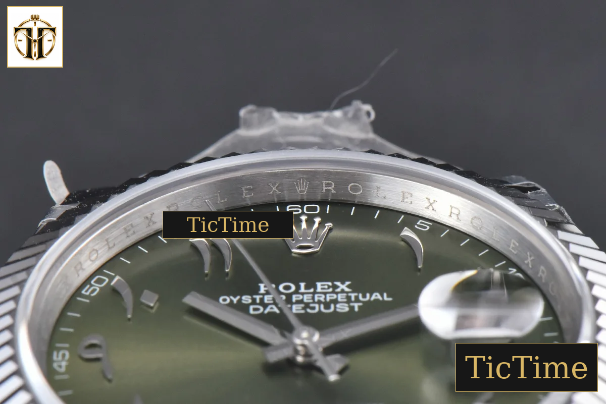 DateJust 126334 41mm BPF Olive Green Arabic Dial Jubilee Bracelet A2824 — foto 13