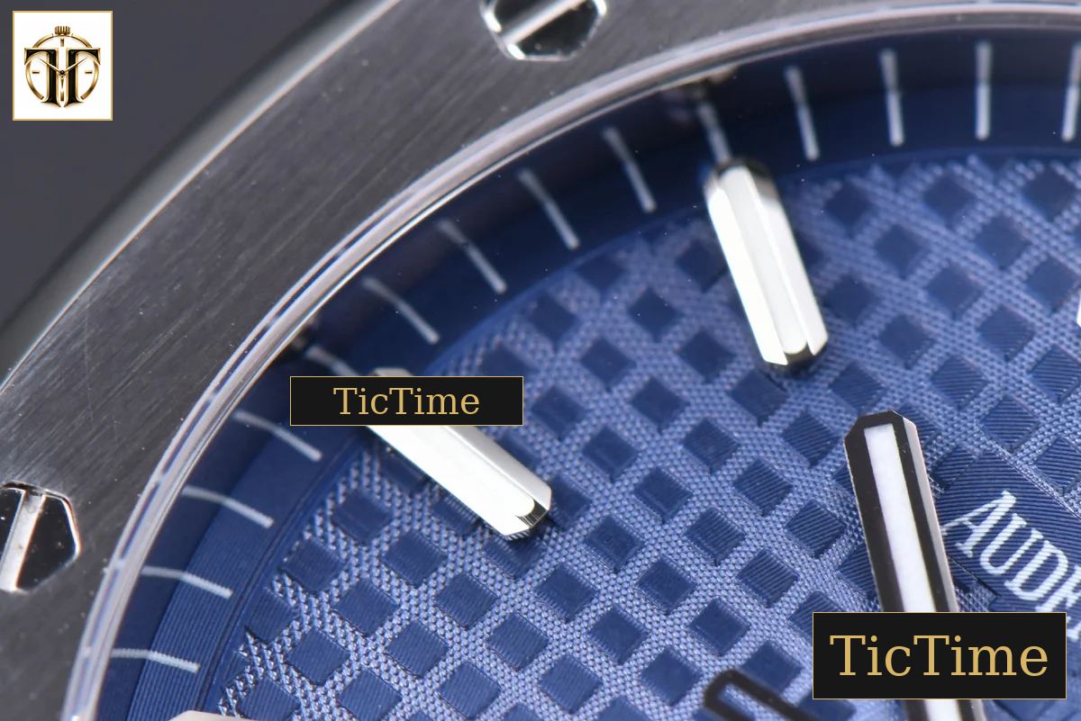 Royal Oak 15500 41mm OMF Blue Textured Dial SS Bracelet V2 Miyota 9015 — foto 7