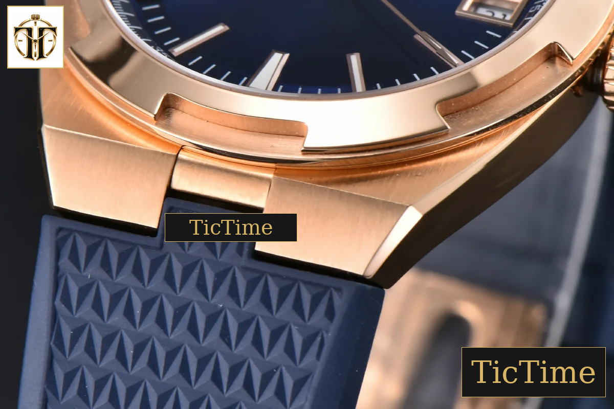 Overseas 4500V 41mm PPF RG Blue Dial Blue Rubber Strap A5100 — foto 8
