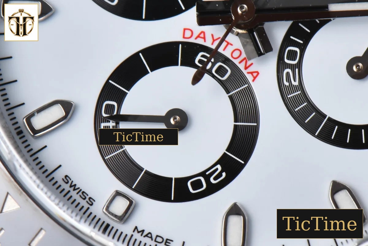 Daytona Panda 904L 116500 40mm Clean Factory Black Ceramic White Dial 4130 — foto 9