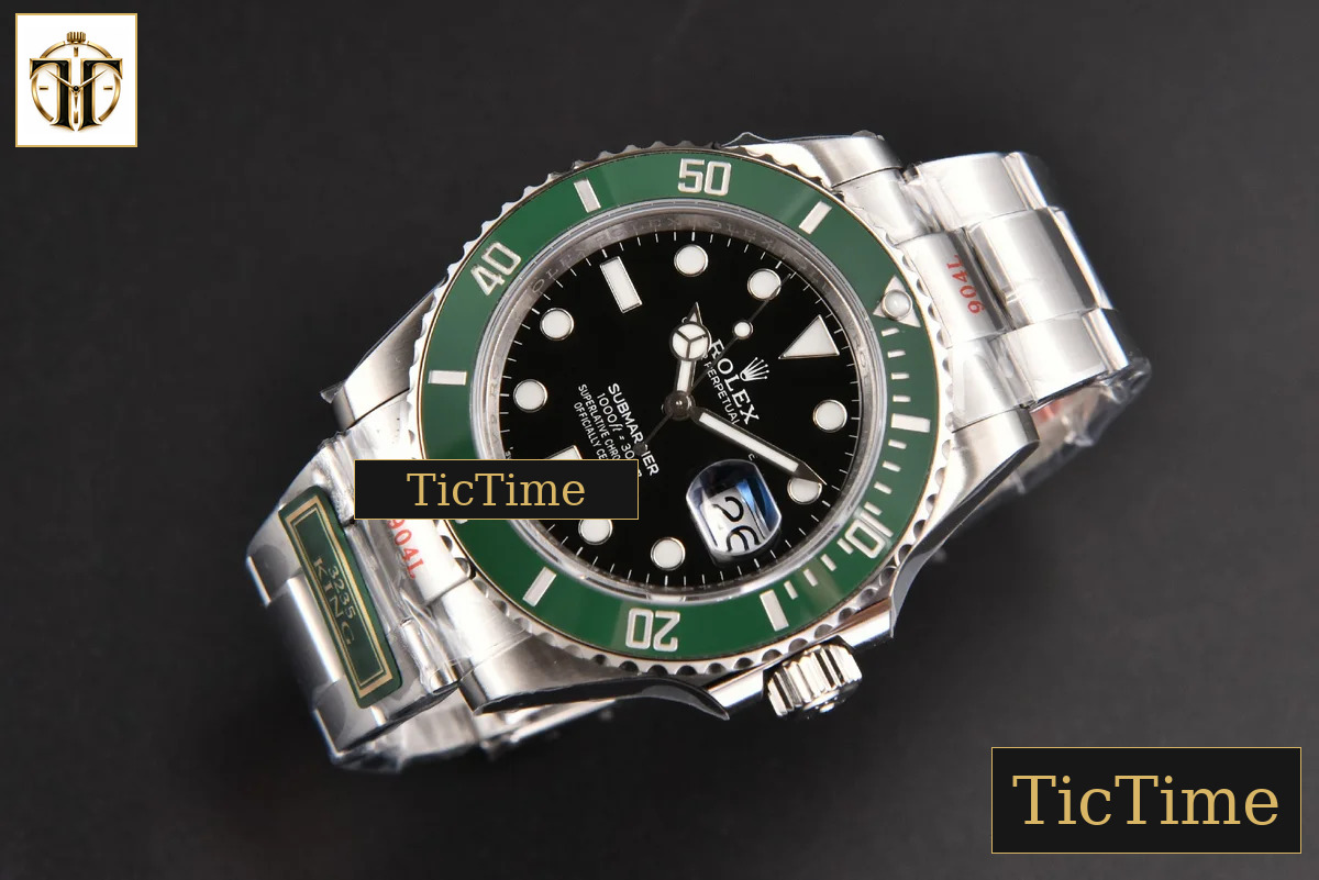 Submariner LV 126610 41mm King Factory Green Ceramic Green Dial SS Bracelet VR3235 — foto 15