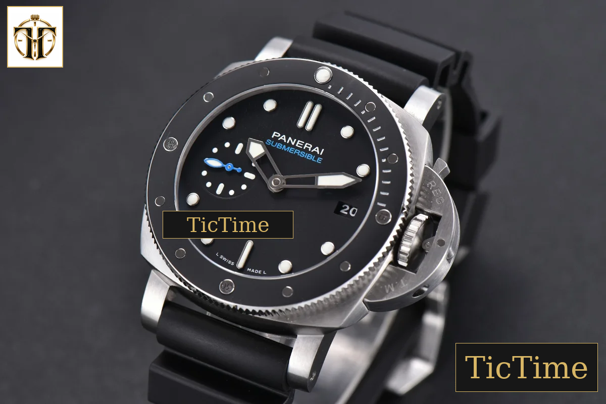 Submersible PAM683 42mm VSF Black Dial Rubber Strap Aisa XXX1V — foto 4