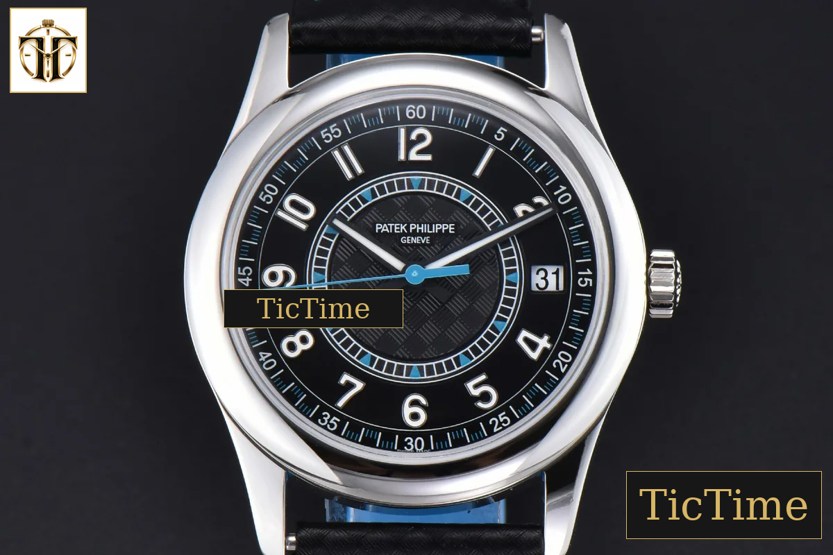 Calatrava 6007G 40mm ZF Black Dial Blue Hand Nylon Strap 9015 — foto 2
