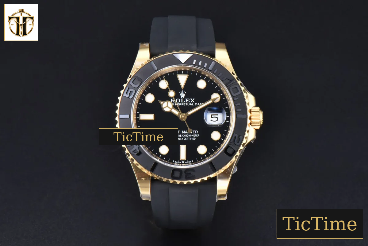 Yacht-Master 226658 42mm Clean Factory Ceramic Black Dial Oysterflex Strap VR3235 — foto 3