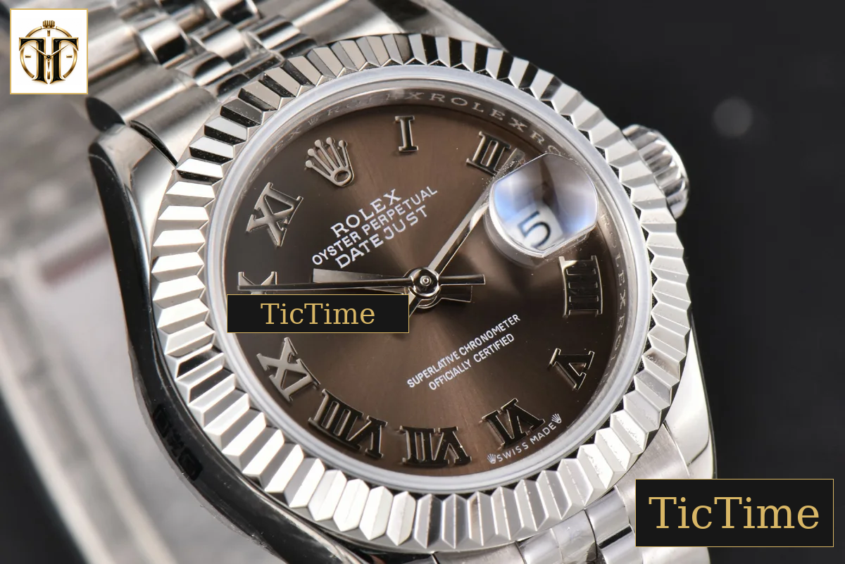 DateJust Ladies 28mm WF Gray Dial Roma Marker Jubilee Bracelet A2236 — foto 12