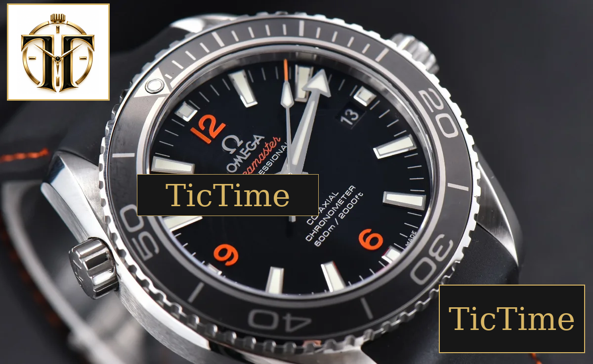 Planet Ocean 600m 42mm VSF Black Dial Orange Marker Rubber Strap A8500 — foto 10