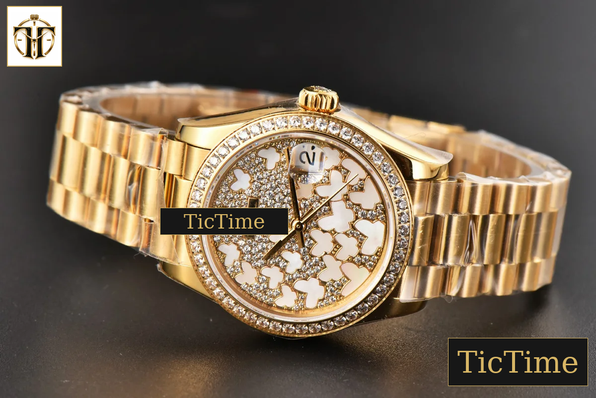 DateJust Ladies 904L 31mm WF YG Diamond Butterfly Dial Oyster Bracelet A2671 — foto 14