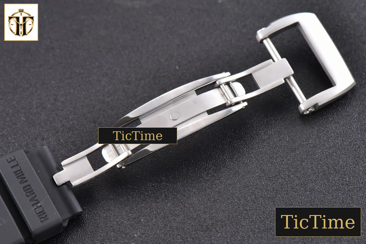 Tourbillon RM001 47mm JBF Titanium Black Skeleton Dial Black Rubber Strap — foto 24